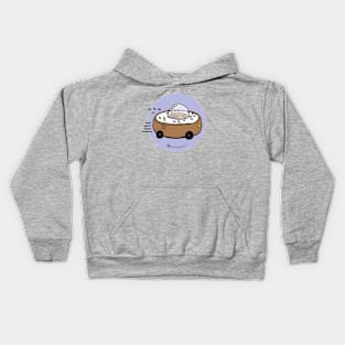 Donut Car - Let's Roll (Grape) Kids Hoodie